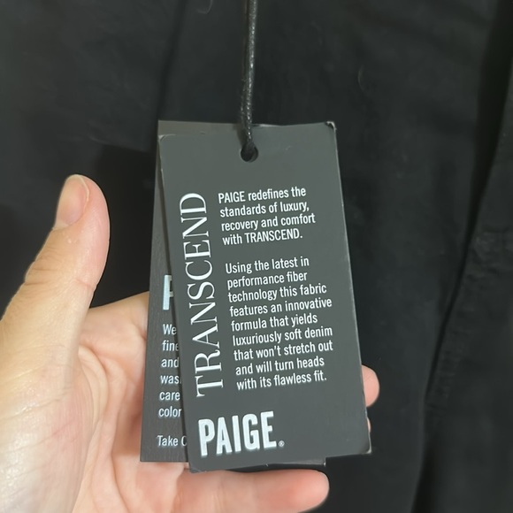 NWT Paige Black Ultra Skinny Transcend Jeans size 31 - Picture 3 of 7